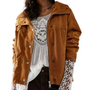 NWOT Free People- We The Free Twist It Aviator Jacket